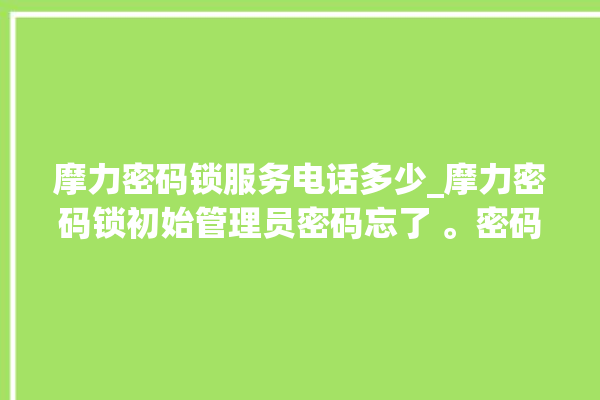 摩力密码锁服务电话多少_摩力密码锁初始管理员密码忘了 。密码锁