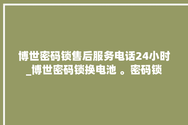 博世密码锁售后服务电话24小时_博世密码锁换电池 。密码锁