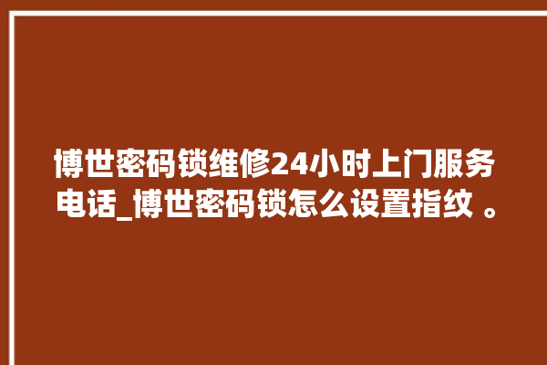 博世密码锁维修24小时上门服务电话_博世密码锁怎么设置指纹 。密码锁