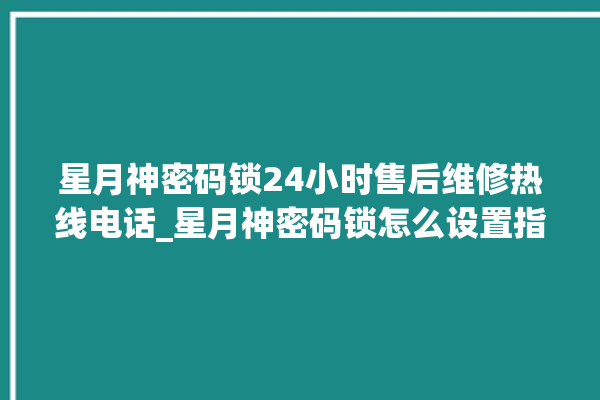 星月神密码锁24小时售后维修热线电话_星月神密码锁怎么设置指纹 。神密