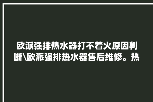 欧派强排热水器打不着火原因判断\欧派强排热水器售后维修。热水器_售后