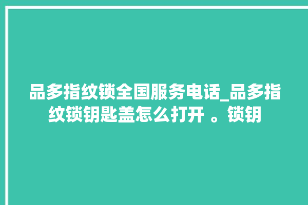 品多指纹锁全国服务电话_品多指纹锁钥匙盖怎么打开 。锁钥