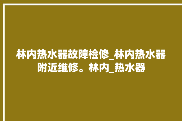 林内热水器故障检修_林内热水器附近维修。林内_热水器