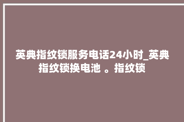 英典指纹锁服务电话24小时_英典指纹锁换电池 。指纹锁