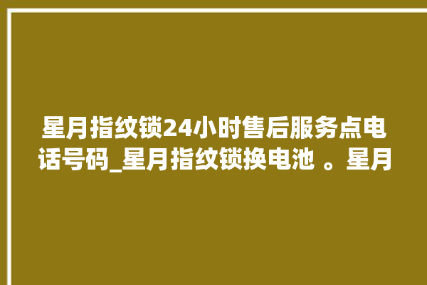 星月指纹锁24小时售后服务点电话号码_星月指纹锁换电池 。星月