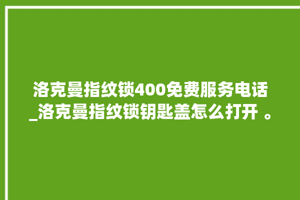 洛克曼指纹锁400免费服务电话_洛克曼指纹锁钥匙盖怎么打开 。洛克