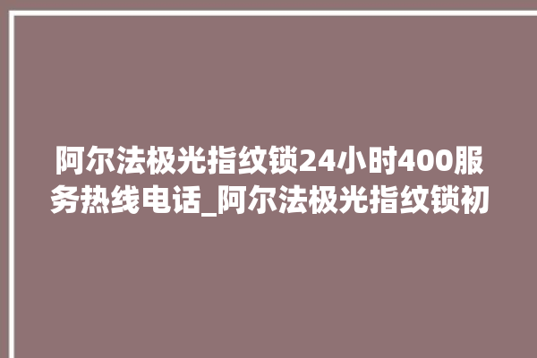 阿尔法极光指纹锁24小时400服务热线电话_阿尔法极光指纹锁初始管理员密码忘了 。阿尔法