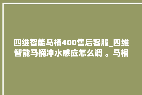 四维智能马桶400售后客服_四维智能马桶冲水感应怎么调 。马桶