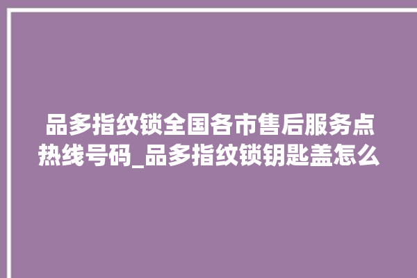 品多指纹锁全国各市售后服务点热线号码_品多指纹锁钥匙盖怎么打开 。锁钥