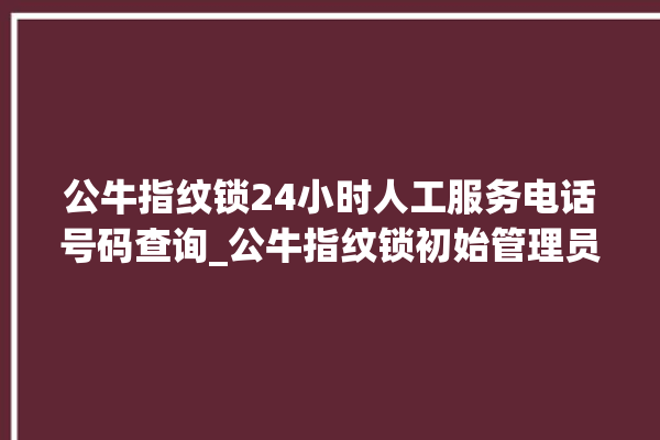 公牛指纹锁24小时人工服务电话号码查询_公牛指纹锁初始管理员密码忘了 。公牛