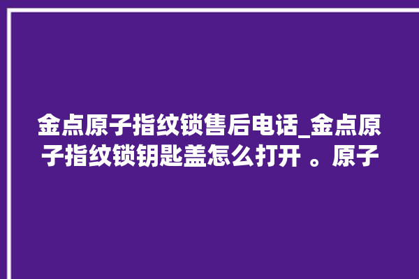 金点原子指纹锁售后电话_金点原子指纹锁钥匙盖怎么打开 。原子