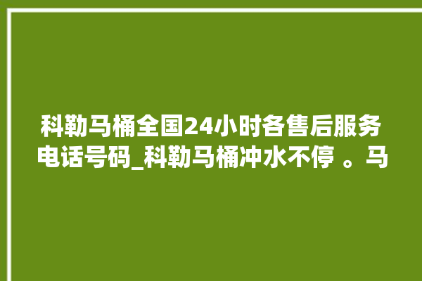 科勒马桶全国24小时各售后服务电话号码_科勒马桶冲水不停 。马桶