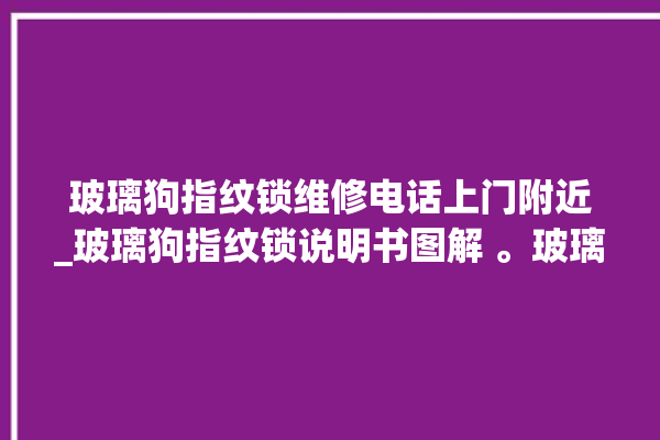 玻璃狗指纹锁维修电话上门附近_玻璃狗指纹锁说明书图解 。玻璃