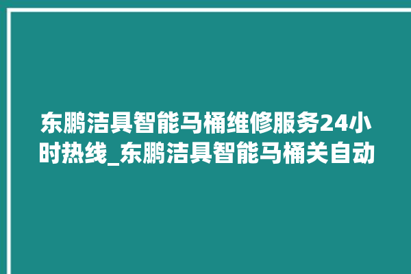 东鹏洁具智能马桶维修服务24小时热线_东鹏洁具智能马桶关自动感应 。马桶