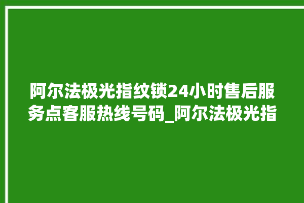 阿尔法极光指纹锁24小时售后服务点客服热线号码_阿尔法极光指纹锁怎么设置指纹 。阿尔法