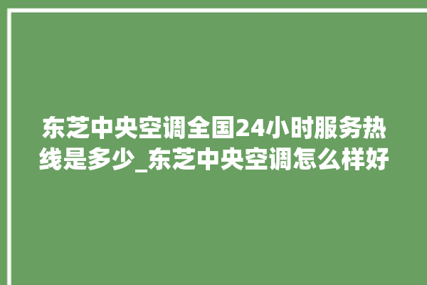 东芝中央空调全国24小时服务热线是多少_东芝中央空调怎么样好不好 。东芝