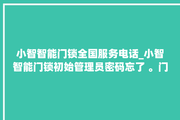 小智智能门锁全国服务电话_小智智能门锁初始管理员密码忘了 。门锁