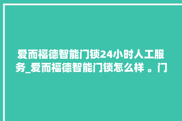 爱而福德智能门锁24小时人工服务_爱而福德智能门锁怎么样 。门锁