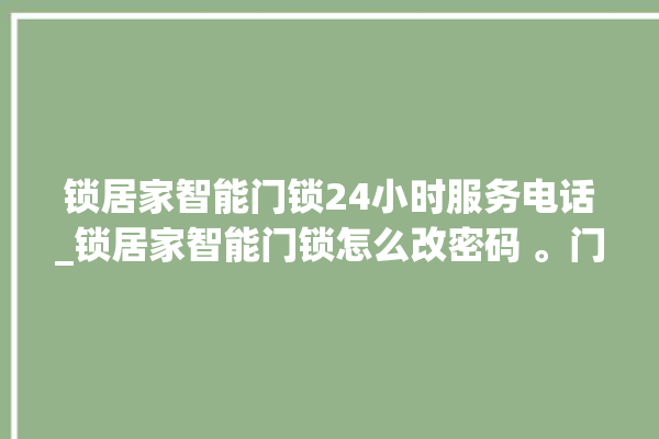 锁居家智能门锁24小时服务电话_锁居家智能门锁怎么改密码 。门锁