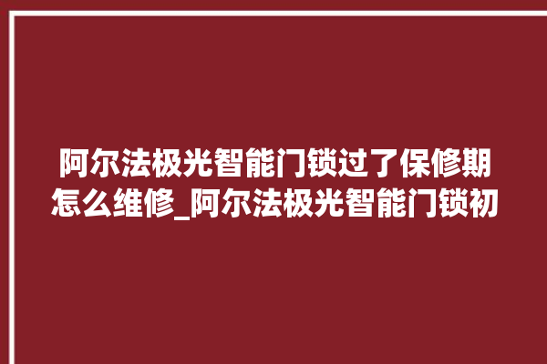 阿尔法极光智能门锁过了保修期怎么维修_阿尔法极光智能门锁初始管理员密码忘了 。阿尔法