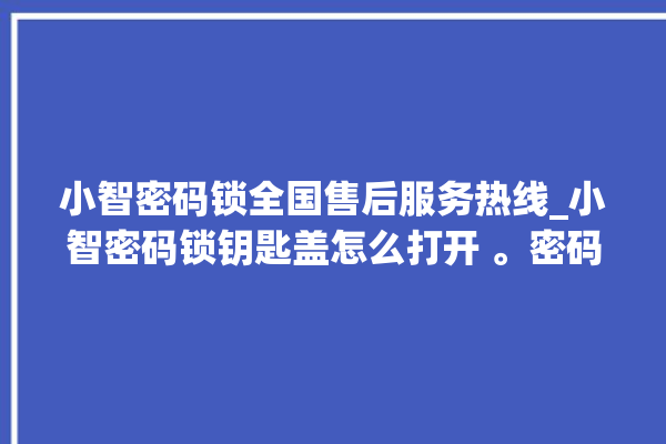 小智密码锁全国售后服务热线_小智密码锁钥匙盖怎么打开 。密码锁