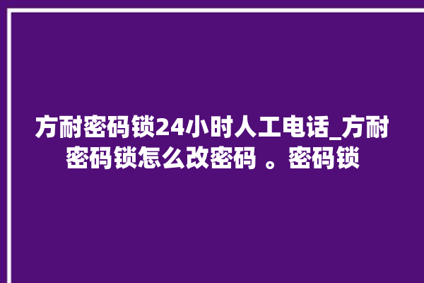 方耐密码锁24小时人工电话_方耐密码锁怎么改密码 。密码锁