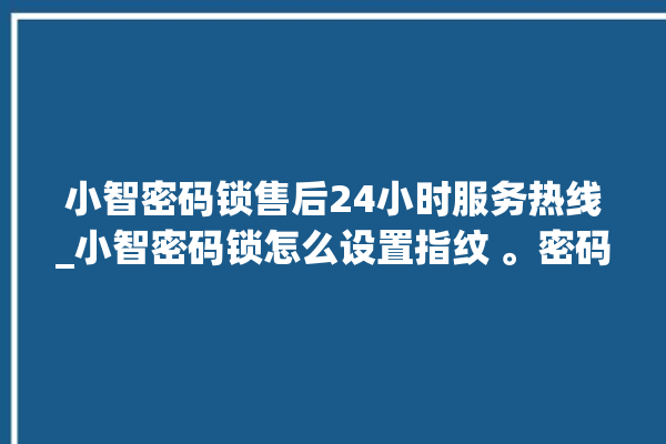 小智密码锁售后24小时服务热线_小智密码锁怎么设置指纹 。密码锁