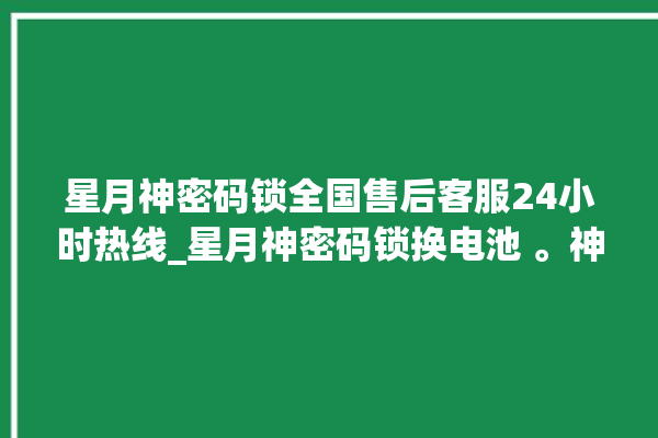 星月神密码锁全国售后客服24小时热线_星月神密码锁换电池 。神密