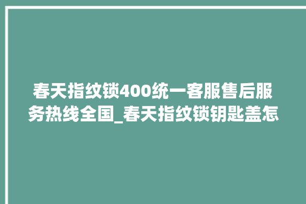 春天指纹锁400统一客服售后服务热线全国_春天指纹锁钥匙盖怎么打开 。春天