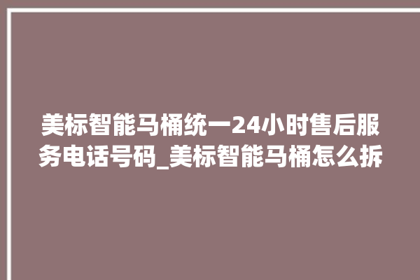 美标智能马桶统一24小时售后服务电话号码_美标智能马桶怎么拆卸 。马桶