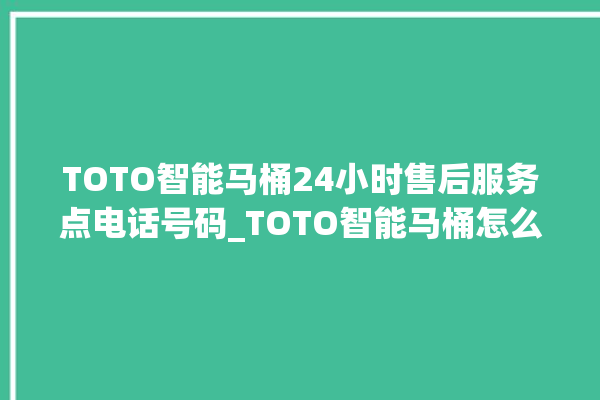 TOTO智能马桶24小时售后服务点电话号码_TOTO智能马桶怎么拆卸 。马桶