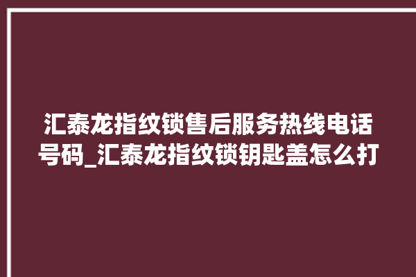 汇泰龙指纹锁售后服务热线电话号码_汇泰龙指纹锁钥匙盖怎么打开 。泰龙