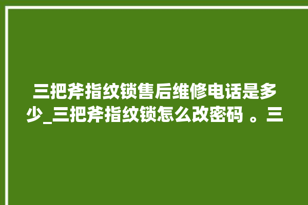 三把斧指纹锁售后维修电话是多少_三把斧指纹锁怎么改密码 。三把