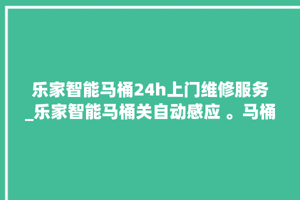 乐家智能马桶24h上门维修服务_乐家智能马桶关自动感应 。马桶