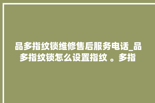 品多指纹锁维修售后服务电话_品多指纹锁怎么设置指纹 。多指