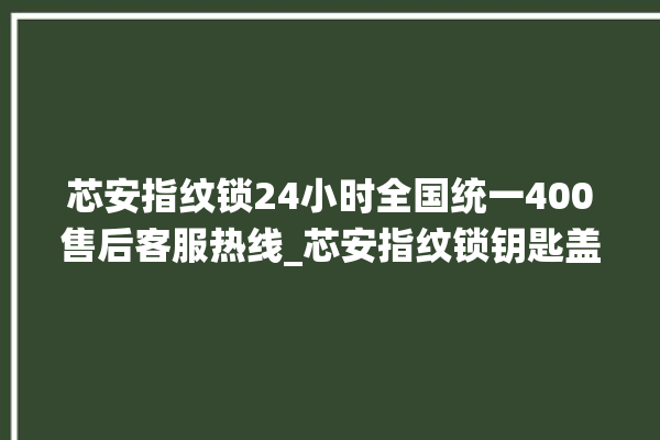 芯安指纹锁24小时全国统一400售后客服热线_芯安指纹锁钥匙盖怎么打开 。指纹锁