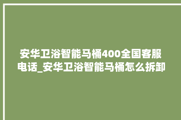 安华卫浴智能马桶400全国客服电话_安华卫浴智能马桶怎么拆卸 。马桶