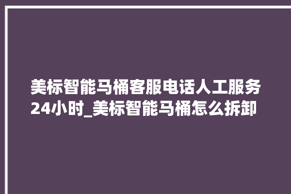 美标智能马桶客服电话人工服务24小时_美标智能马桶怎么拆卸 。马桶