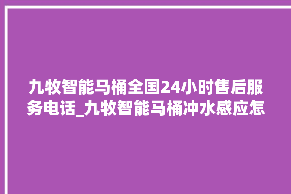 九牧智能马桶全国24小时售后服务电话_九牧智能马桶冲水感应怎么调 。马桶