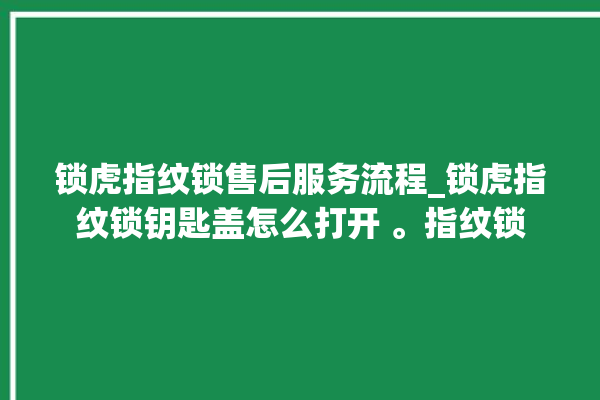 锁虎指纹锁售后服务流程_锁虎指纹锁钥匙盖怎么打开 。指纹锁