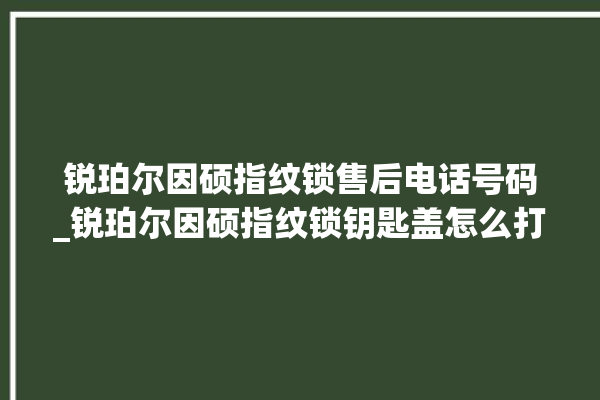 锐珀尔因硕指纹锁售后电话号码_锐珀尔因硕指纹锁钥匙盖怎么打开 。指纹锁