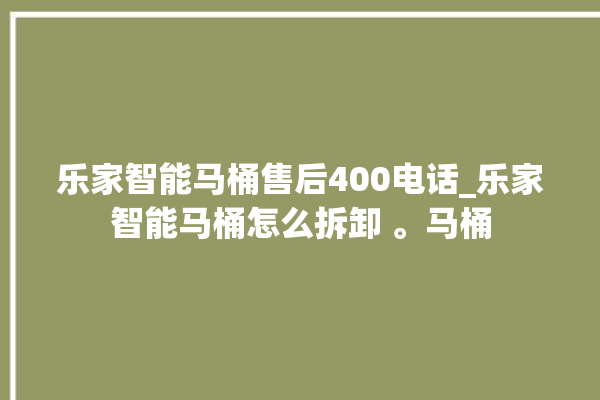 乐家智能马桶售后400电话_乐家智能马桶怎么拆卸 。马桶