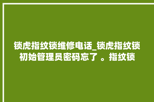 锁虎指纹锁维修电话_锁虎指纹锁初始管理员密码忘了 。指纹锁