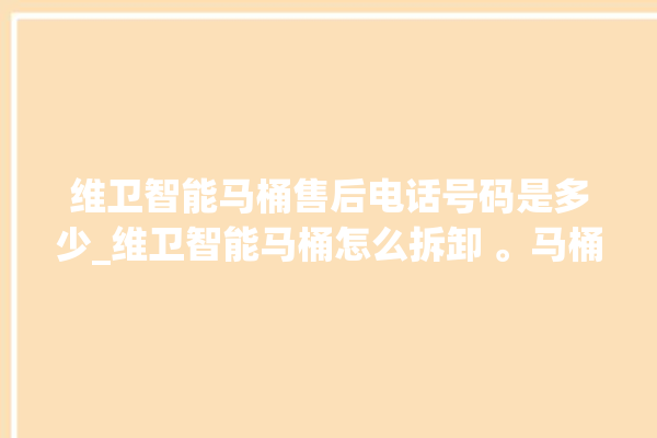 维卫智能马桶售后电话号码是多少_维卫智能马桶怎么拆卸 。马桶