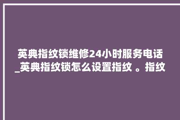 英典指纹锁维修24小时服务电话_英典指纹锁怎么设置指纹 。指纹锁