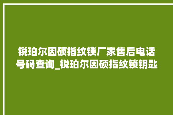 锐珀尔因硕指纹锁厂家售后电话号码查询_锐珀尔因硕指纹锁钥匙盖怎么打开 。指纹锁