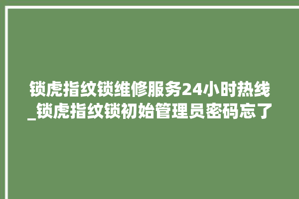 锁虎指纹锁维修服务24小时热线_锁虎指纹锁初始管理员密码忘了 。指纹锁