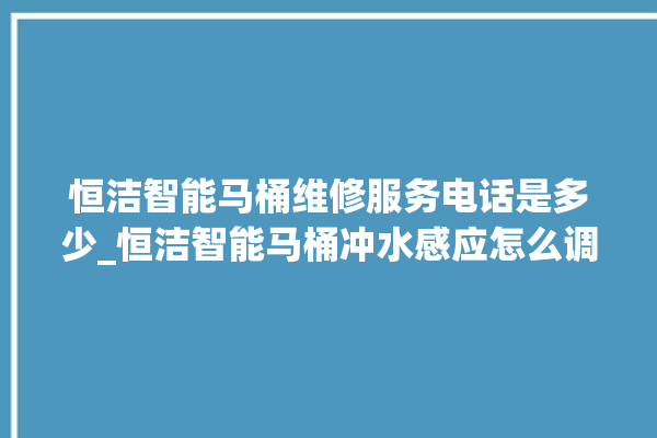 恒洁智能马桶维修服务电话是多少_恒洁智能马桶冲水感应怎么调 。马桶