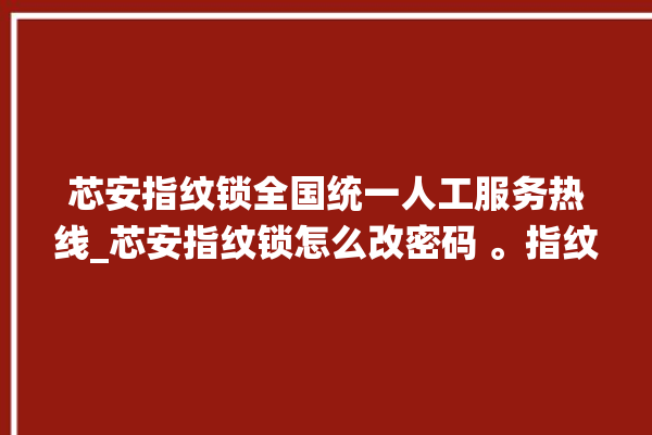 芯安指纹锁全国统一人工服务热线_芯安指纹锁怎么改密码 。指纹锁