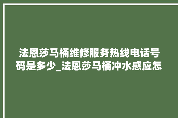 法恩莎马桶维修服务热线电话号码是多少_法恩莎马桶冲水感应怎么调 。马桶